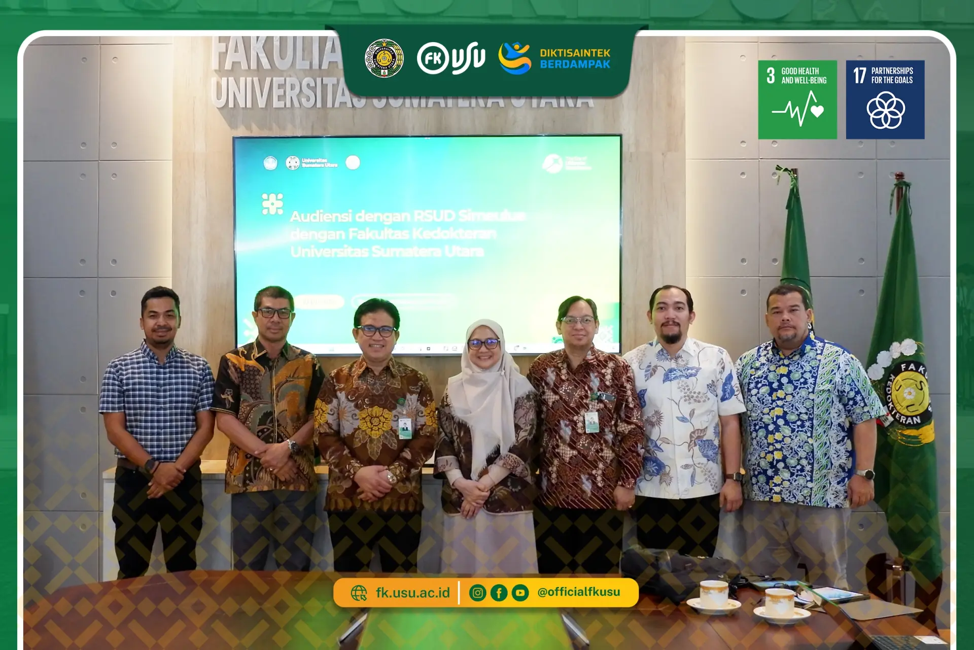 FK USU Receives Delegation from the Simeulue Regency Government to Strengthen Specialist Healthcare Services in Indonesia's 3T Regions